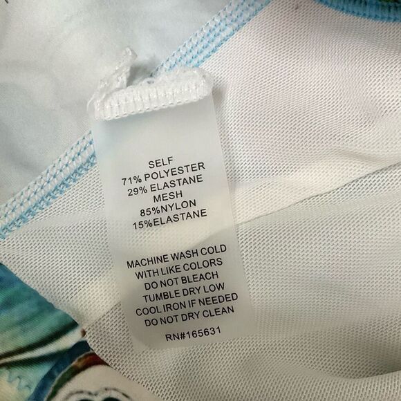 Johnny Was Blu Cross Back Sports Bra - Picture 7 of 7